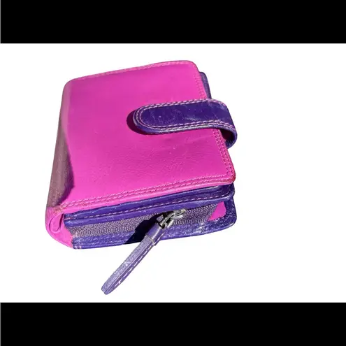 Visconti Rainbow Collection Purple & Pink Leather Tri