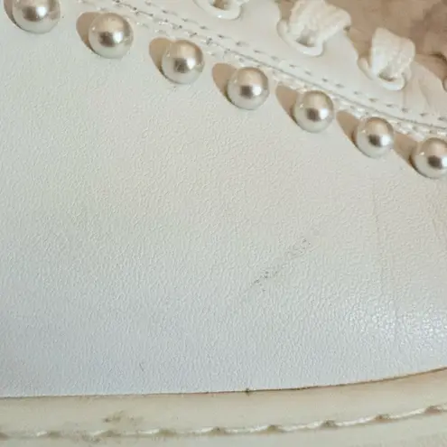 Stuart Weitzman  Goldie Sneakers in White Action Leather - Image 15