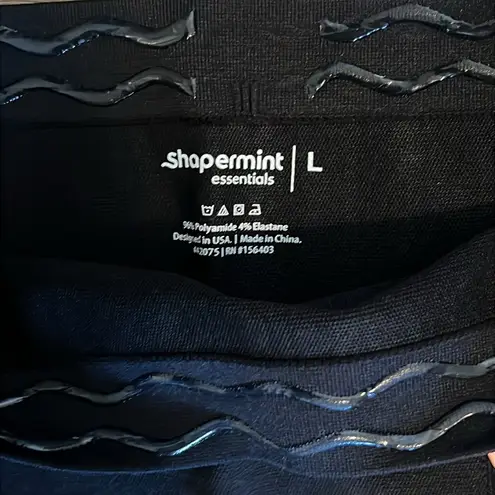 Shapermimt Women's Black High Waisted Shaping Shapeware Leggings Large