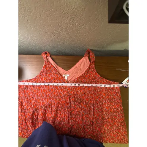 Joie  Maxi Dress Sleeveless Casual Summer Dress Red Print XXL - Image 6