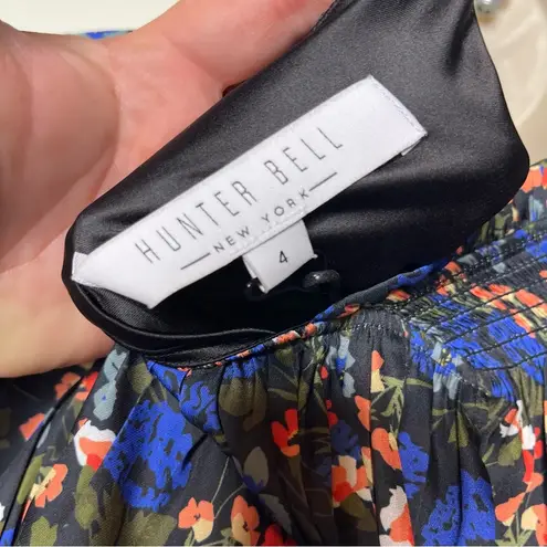 Hunter Bell NWT Black Floral Caro Top Blouse sz 4