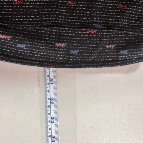 NYDJ Women's Pintuck Oui Printed Long Sleeve Popover Tunic Blouse Black Size XS