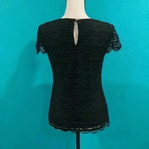 Banana Republic  black lace top in size 0