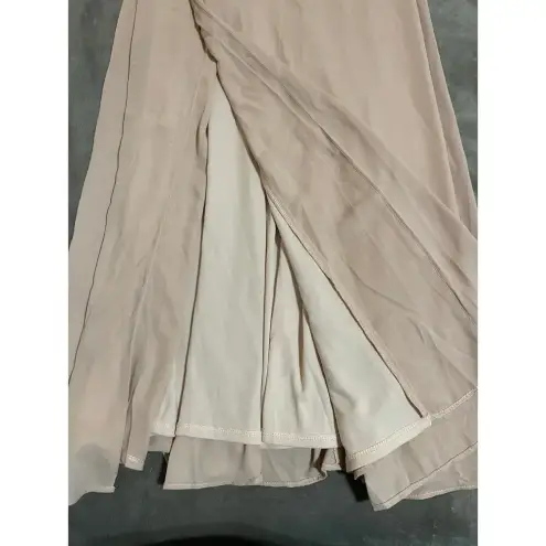 Show Me Your Mumu NWOT SMY MuMu Shannon One Shoulder Formal Dress Maxi‎ Size XS Dusty Blush Crisp