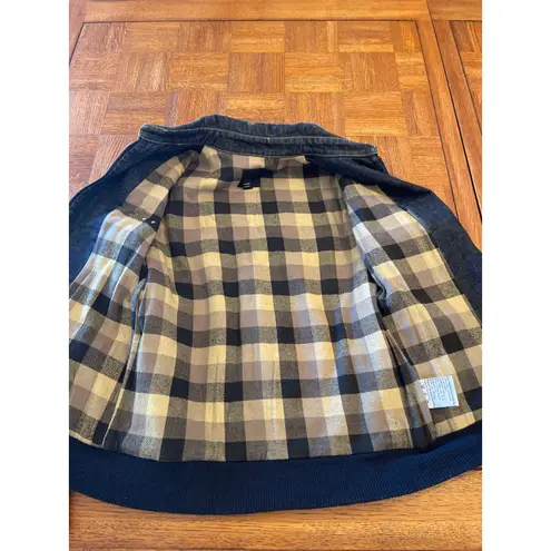 INSIGHT BOMBER CARGO FLIGHT DENIM JACKET MEDIUM Blue