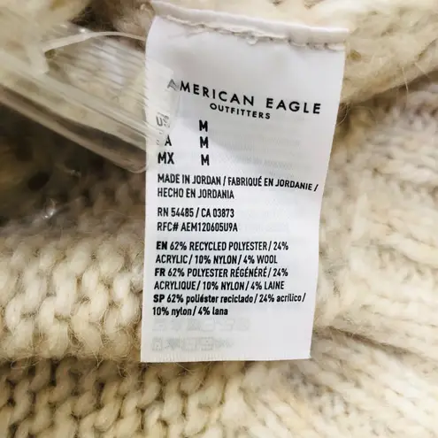 American Eagle Women's Colorblock Cardigan Sweater M Wool Blend Button