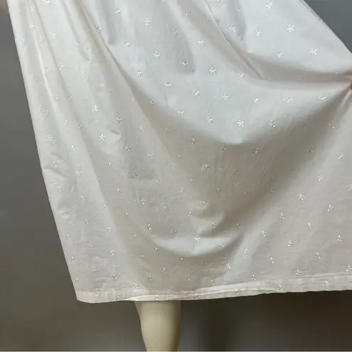 Cotton Nightgown White Embroidered Classic Sleeveless Ribbon Gilligan & O‘Malley