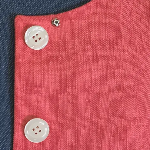 Karen Scott Salmon Pink Skirt Blazer Suit