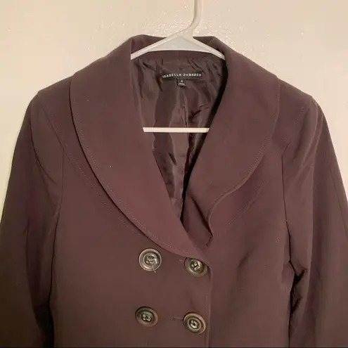 Isabella DeMarco Double Breasted Blazer Brown Size 4