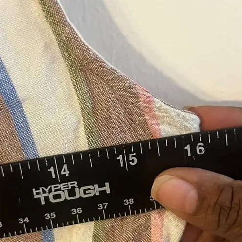 Show Me Your Mumu  Cora Multicolor Stripe Button-Down Mini Dress‎ L - Image 9