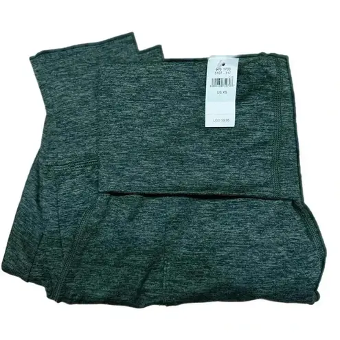 🆕Offline by Aerie Green Black Spacedye High Waist Fold Over Jogger Size XS