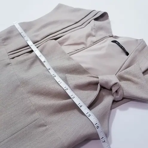 Black Halo Elegant Sheath Dress with Bow Detail Cap Sleeves