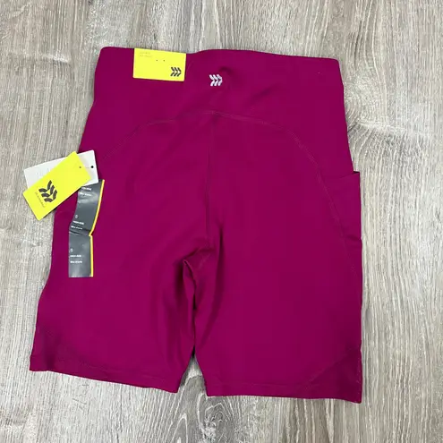 All In Motion Women's Cranberry High-Rise Bike Shorts - Size Small - NWT