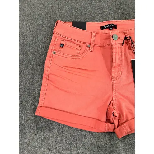 Dear John  American Classic Women's Coral Cuffed Jean Shorts Size 25 NWT Stretchy