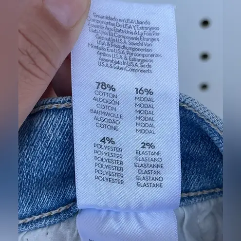 MOTHER HE INSIDER CROP STEP FRAY SHORTS LIMITED EDITION SIZE 27 Blue