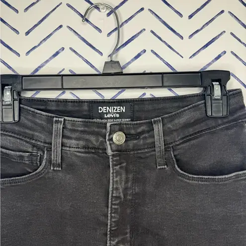 Denizen from Levi's Levi’s Denizen Super High-rise Stretch Skinny Size 6 Washed Black rinse