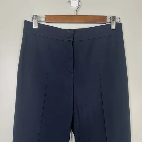 Akris Punto Classic Tapered Straight Leg Dress Work Pants Size US 6 Navy Blue