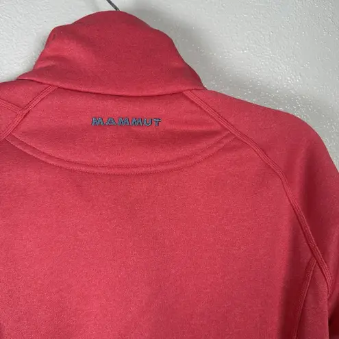 Mammut Borah Jacket Womens Small Fleece Polartec Thermal Asymmetrical Zip Pink