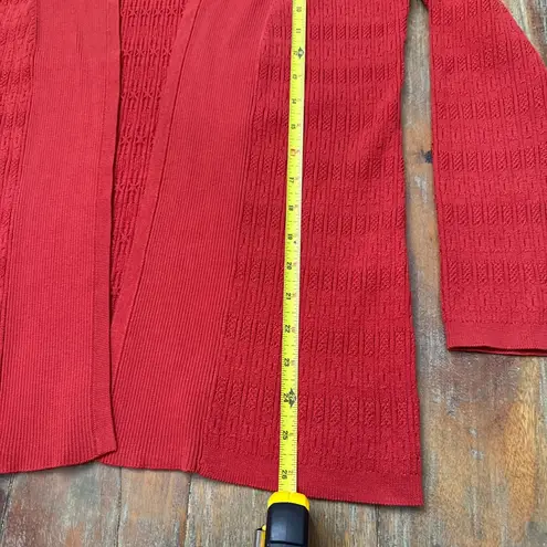 Austin Reed Vintage Red Classic Cardigan Sweater Medium Silk Blend Scandi Girl