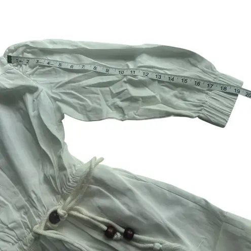 Choosy Women's White Romper with Rope Belt Size XS NWT