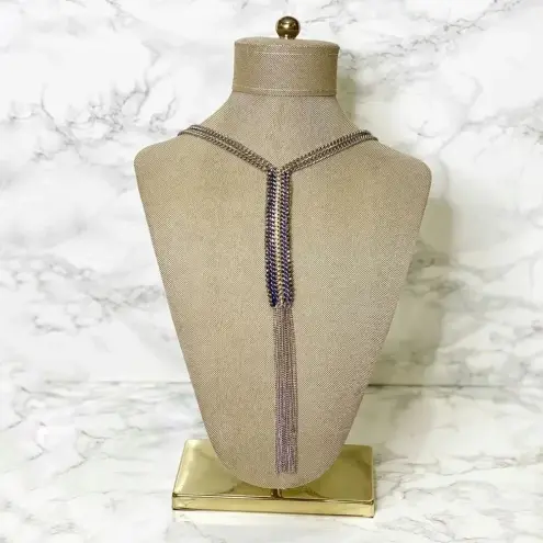 Stella & Dot Tessa Tassel Fringe Long Necklace