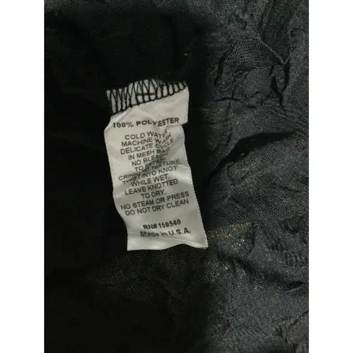 LISA BAYNE Abstract Patchwork Crinkled Midi Skirt Women's Size L Blue Size L - Image 6