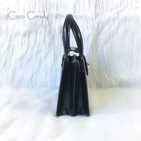 🔃Bulgari Black Leather Accordion Crossbody Bag