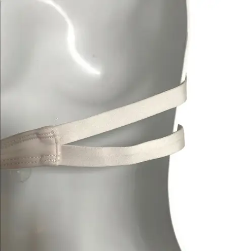 Mossimo White Ruched Bikini Top Size Large