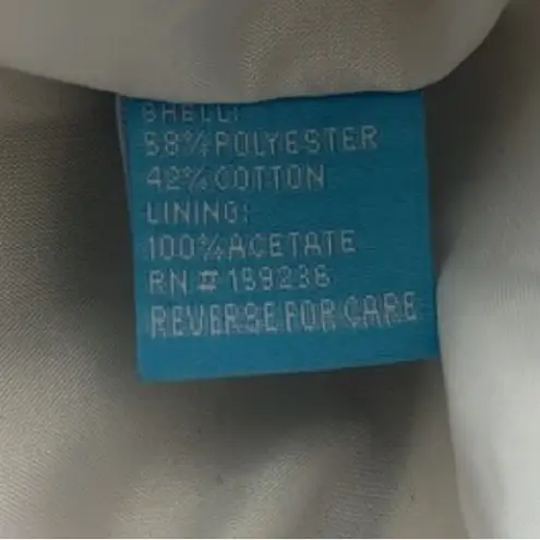 J. McLaughlin Jane Dress White Navy Striped Bows at Bottom Sleeveless