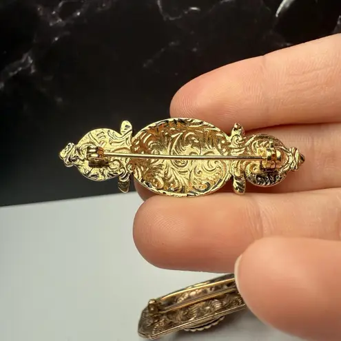 1928 Collection Brooch Pin Lot Of 3 Retro Art Deco Style