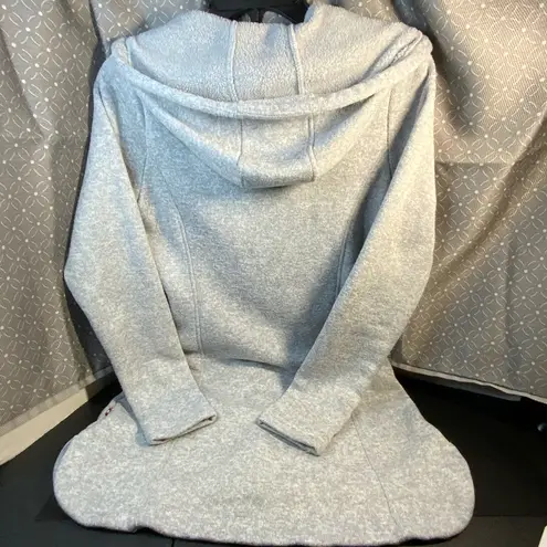 Mondetta Women’s Heather Gray Fleece Hoodie Canada Embossed Size med Front Zip