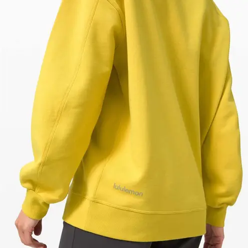 Lululemon Perfectly Oversized Crew Crewneck Pullover Sweatshirt Yellow