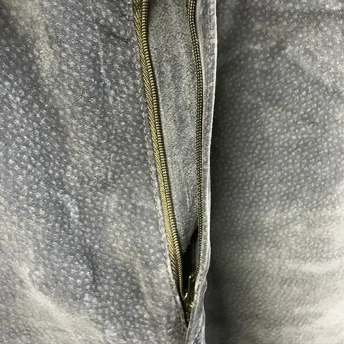 Vintage Bushwacker Genuine Suede Leather Womens 12 Pants Blue Highwaisted USA