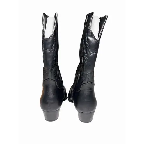 Portland Boot Company Size 10 Olympia Womens Black Cowgirl Western Boots Wide Ca