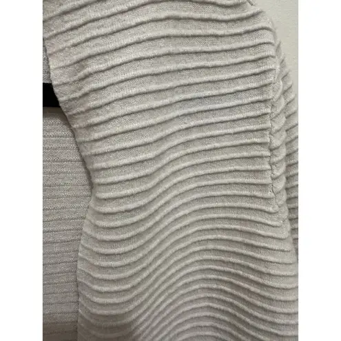 Cyrus Cream Cardigan Open Front Sweater Ribbed Soft Cozy Fall Size M