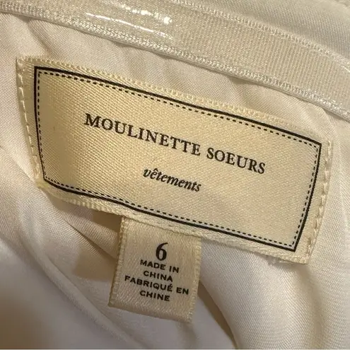 Moulinette Soeurs Anthropologie Moulinette Speer’s Pink Tweed Convertible Strapless Dress Size 6