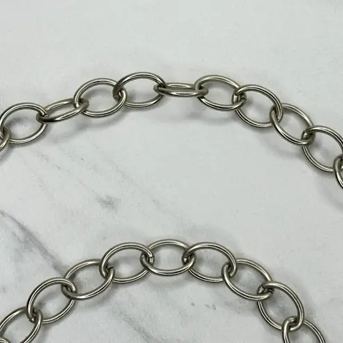George Washington Coin Charm Chain Belt XS/Small (S) Y2K ✨ Silver