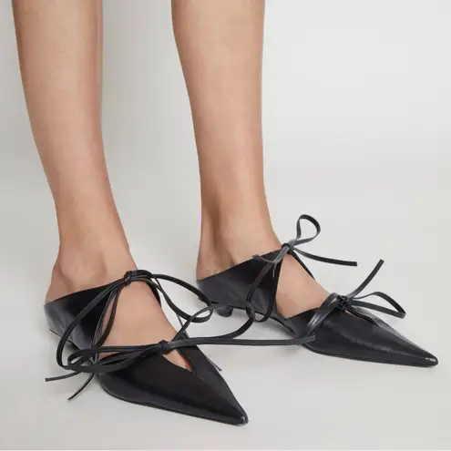 Proenza Schouler Tie-Detailed Leather Mules size 37