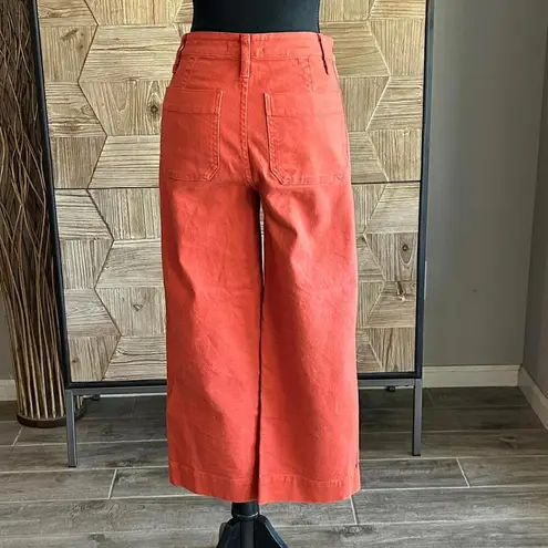 Madewell  Womens Jeans Sz 24 Burnt Orange Wide Leg Crop