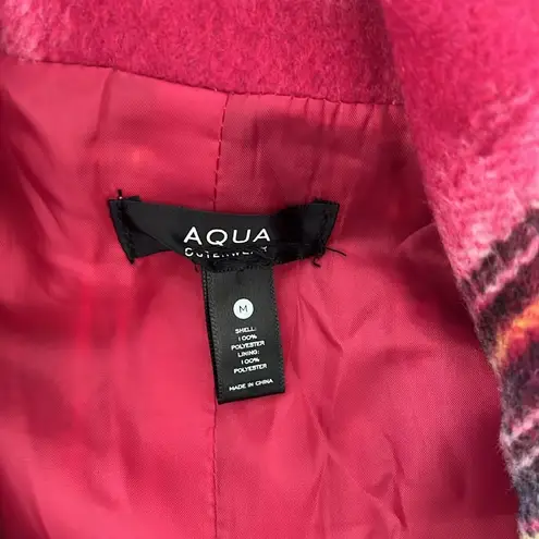 Bloomingdale’s Aqua Plaid Duster Trench Coat in Pink, Size M New w/Tag $178 Pink Size M