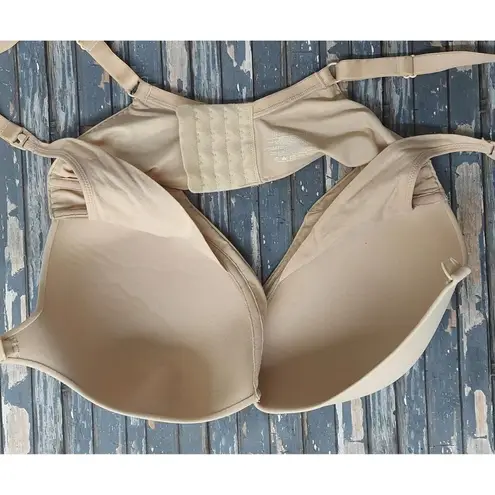 Motherhood Intimates Size 38DD Solid Beige Nude Clip