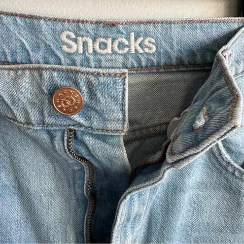 MOTHER Denim MOTHER SNACKS! The Fun Dip Puddle Wide Leg Jeans in Lots of Nibbles Size 26
