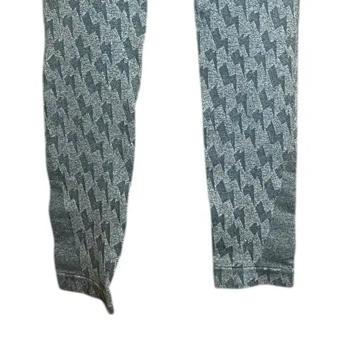 Elle Oiselle Bolt Run Seamless Teal Leggings Size Small