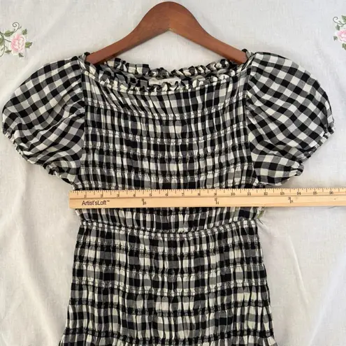 DÔEN Rizzo Dress in Marilyn Gingham XXS Black
