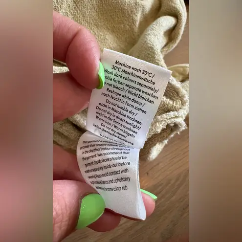 Wrap London long sleeve mock neck top Green Size 10