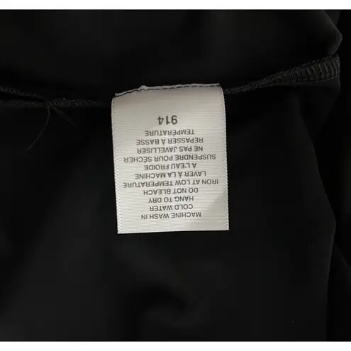 Sympli Shirt Womens 8 Black Blouse Office Commute Travel Neutral Minimalist