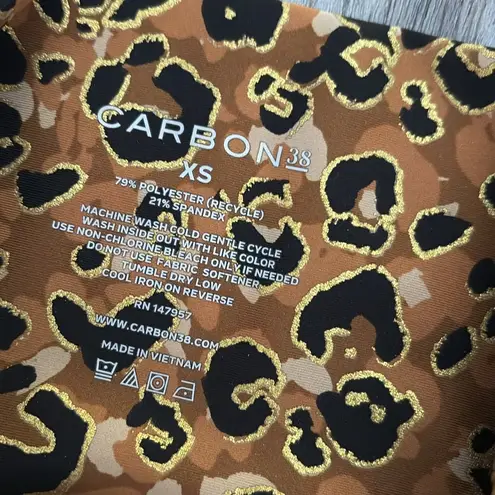 Carbon 38  Leopard Leggings XS NEW