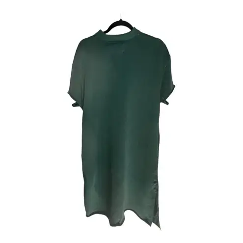 Pistola Pia Raw Hem Cotton Polo Midi Dress in Sagebrush Green Size M NWT