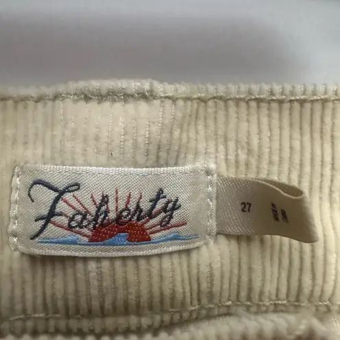 Faherty Women’s Softstretch Cord Flare Pant Size 27 In Summer Sand