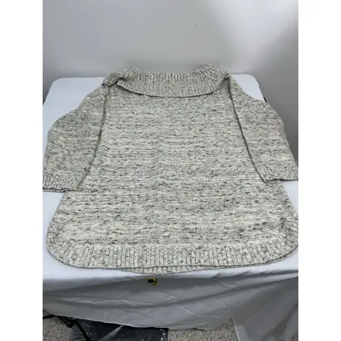 Womans Db Est 1962 Size 3x Beige Multicolor Off The Shoulder 3/4 Sleeve Sweater